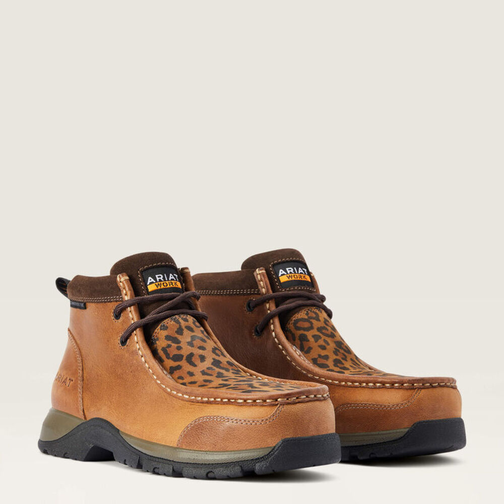 Ariat Edge LTE Moc Composite Toe Work Boot in Desert Brown Women's Size 9.5B